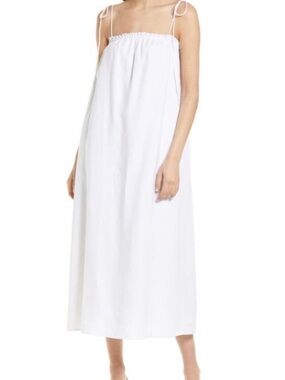 reformation novelle denim midi dress Reformation Novelle Denim Midi Dress In Blue - 40% Off